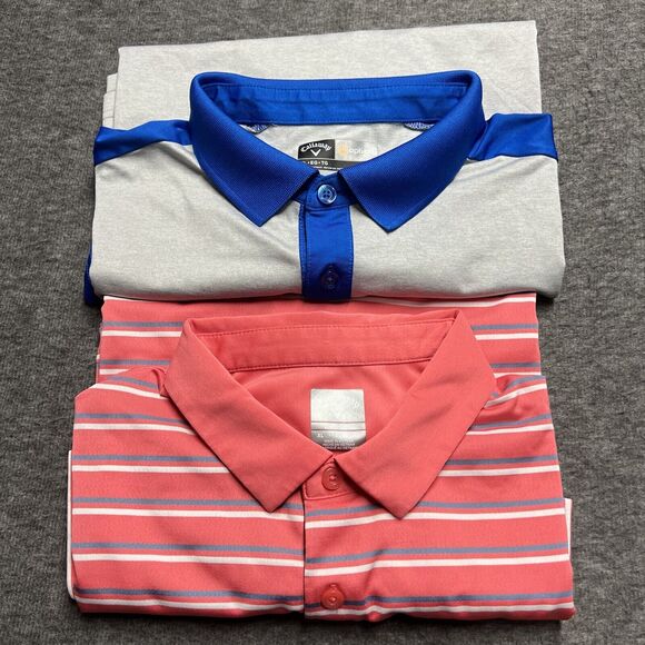 Callaway Other - Lot of 2 Callaway Opti Dri Polo Shirt Men's XL Golf Performance Casual